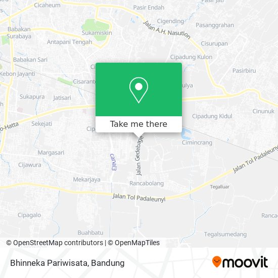 Bhinneka Pariwisata map