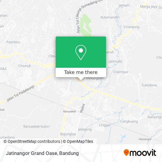 Jatinangor Grand Oase map