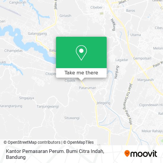 Kantor Pemasaran Perum. Bumi Citra Indah map