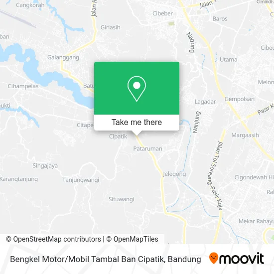Bengkel Motor / Mobil Tambal Ban Cipatik map