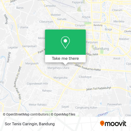 Sor Tenis Caringin map