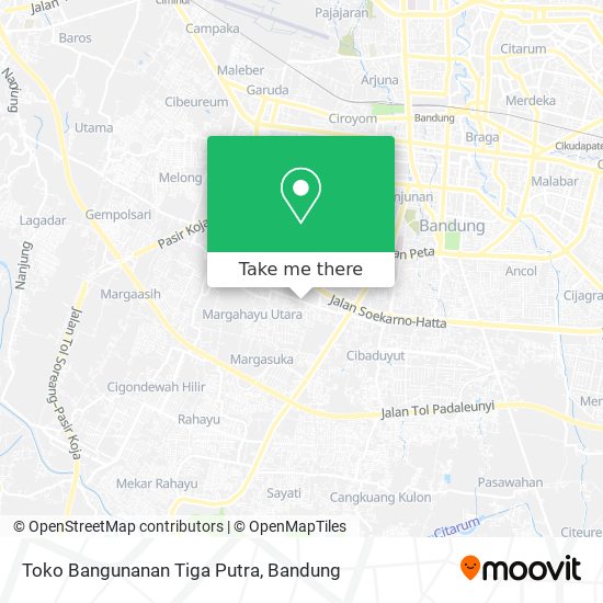 Toko Bangunanan Tiga Putra map