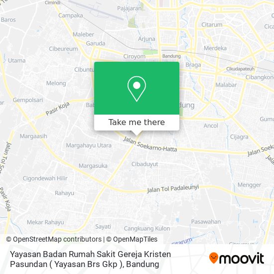 Yayasan Badan Rumah Sakit Gereja Kristen Pasundan ( Yayasan Brs Gkp ) map