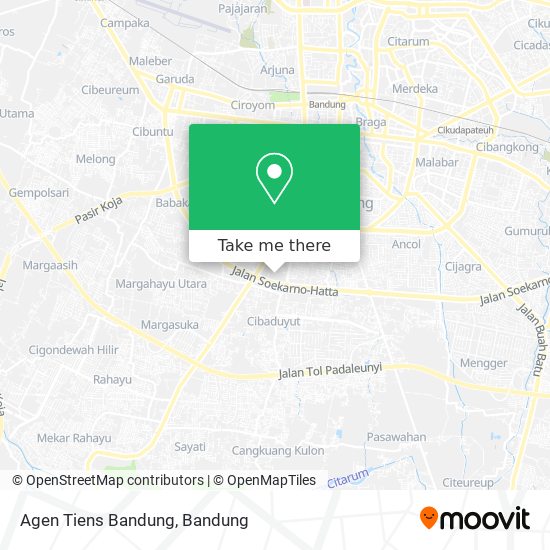 Agen Tiens Bandung map