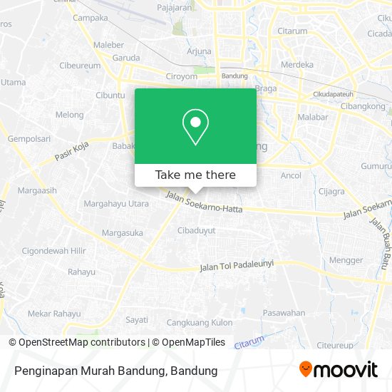 Penginapan Murah Bandung map