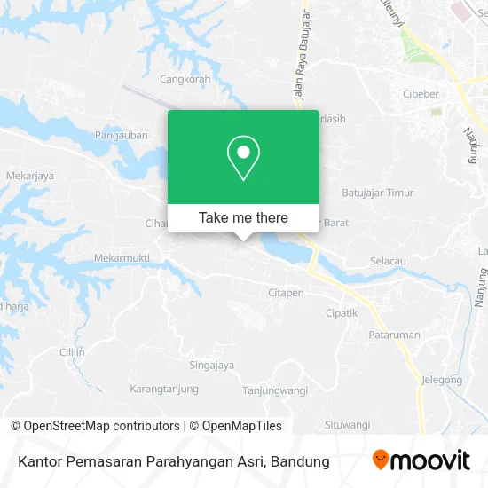 Kantor Pemasaran Parahyangan Asri map