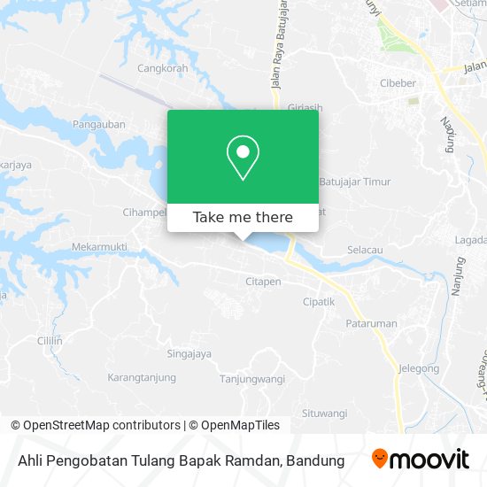 Ahli Pengobatan Tulang Bapak Ramdan map