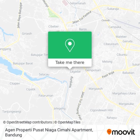 Agen Properti Pusat Niaga Cimahi Apartment map