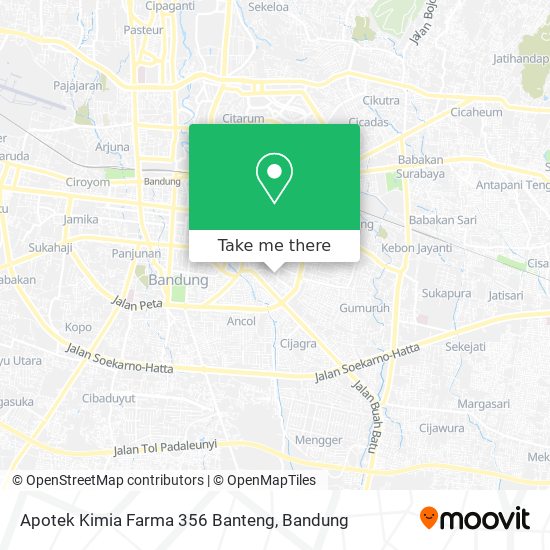 Apotek Kimia Farma 356 Banteng map