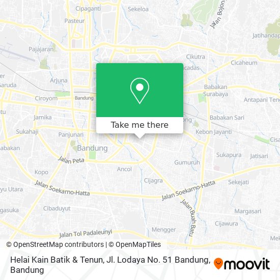 Helai Kain Batik & Tenun, Jl. Lodaya No. 51 Bandung map