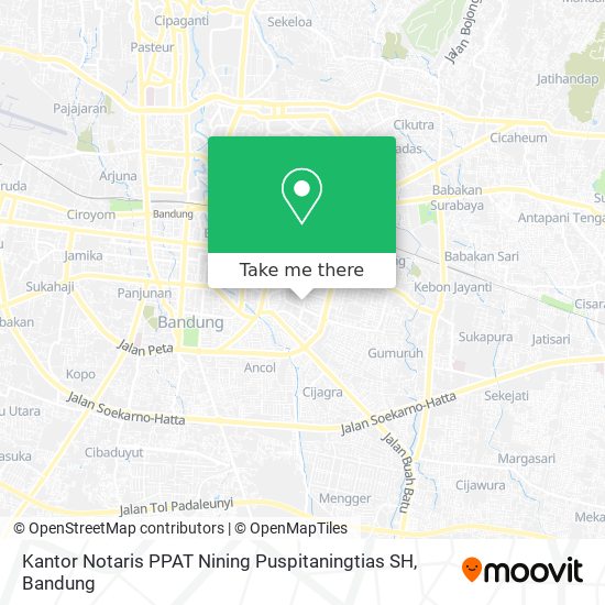 Kantor Notaris PPAT Nining Puspitaningtias SH map