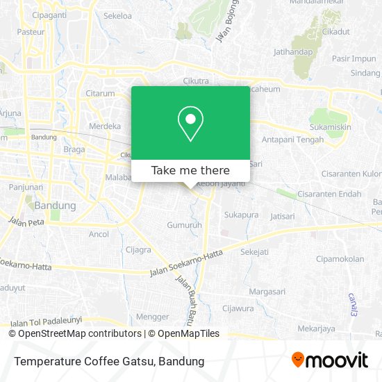 Temperature Coffee Gatsu map