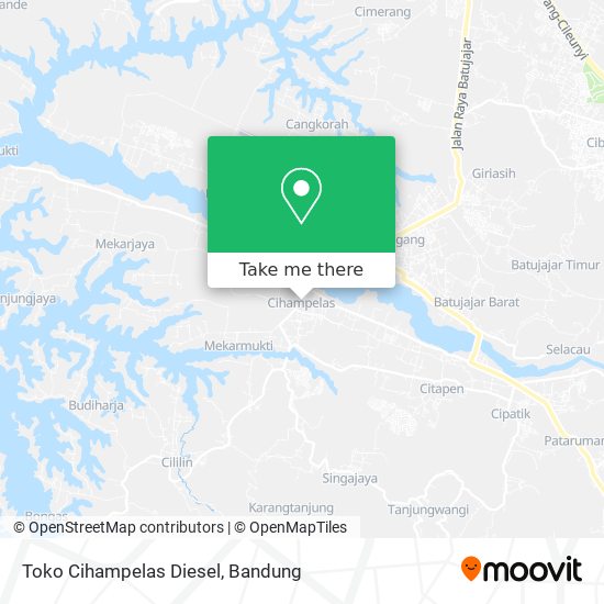 Toko Cihampelas Diesel map