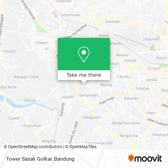 Tower Sasak Golkar map