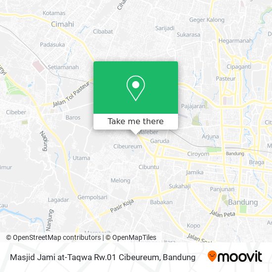 Masjid Jami at-Taqwa Rw.01 Cibeureum map
