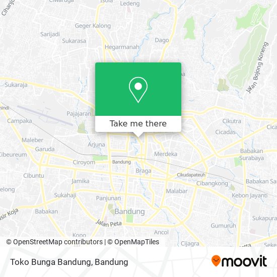 Toko Bunga Bandung map