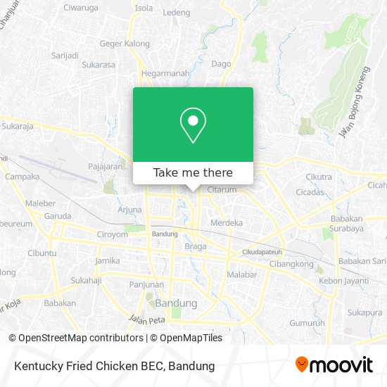 Kentucky Fried Chicken BEC map