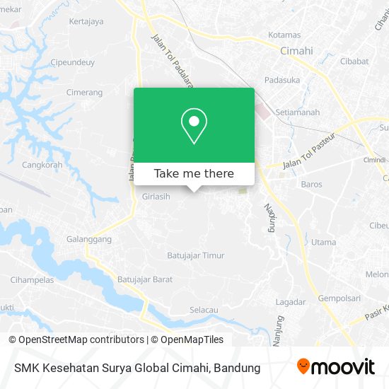SMK Kesehatan Surya Global Cimahi map