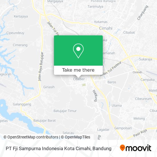 PT Fji Sampurna Indonesia Kota Cimahi map
