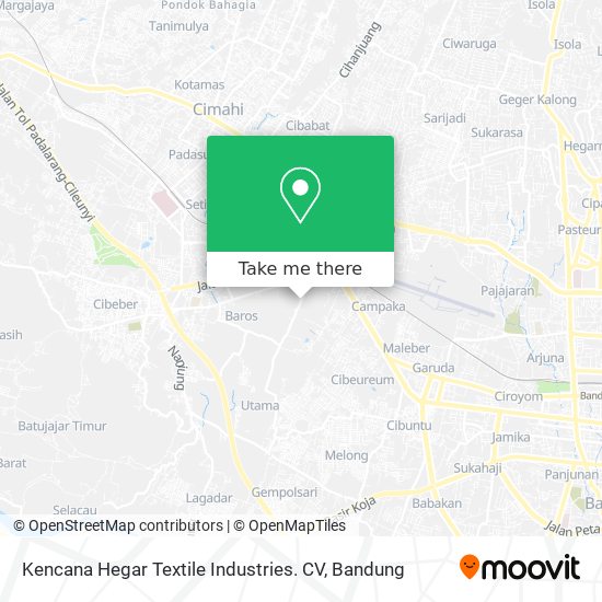 Kencana Hegar Textile Industries. CV map