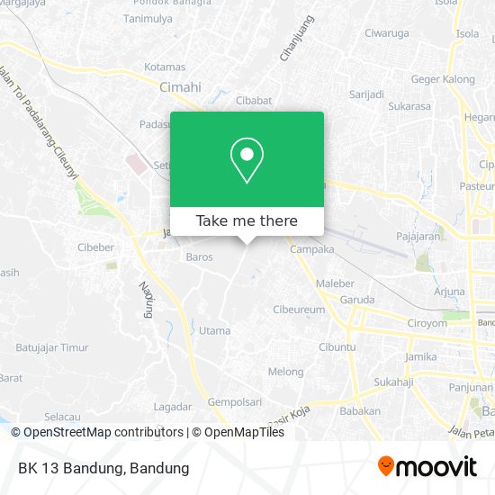 BK 13 Bandung map