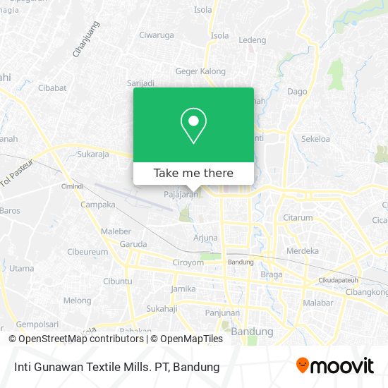 Inti Gunawan Textile Mills. PT map