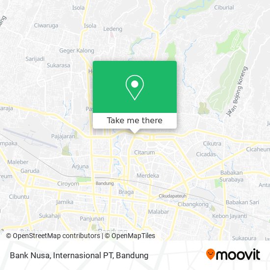 Bank Nusa, Internasional PT map