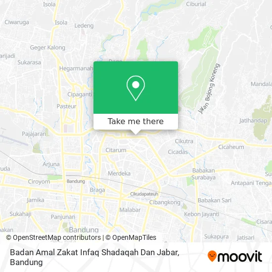 Badan Amal Zakat Infaq Shadaqah Dan Jabar map