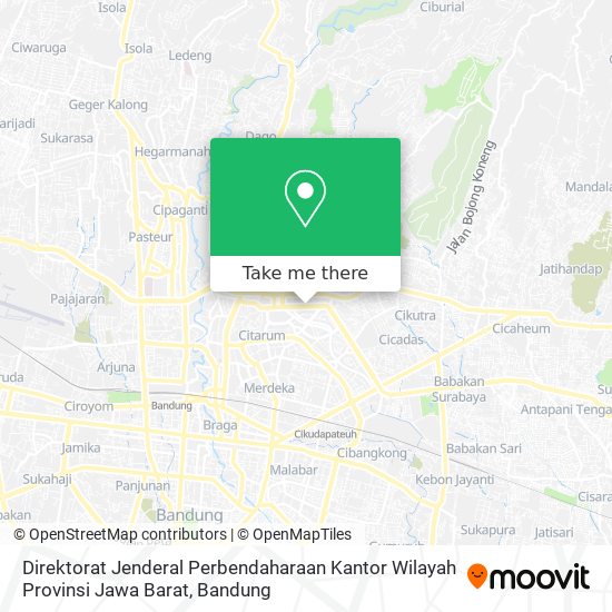 Direktorat Jenderal Perbendaharaan Kantor Wilayah Provinsi Jawa Barat map