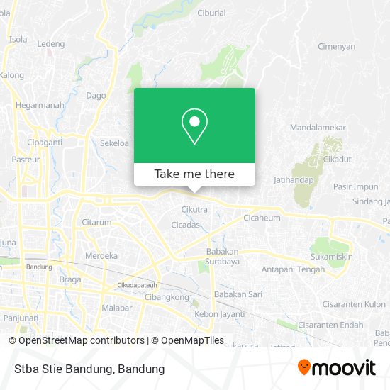 Stba Stie Bandung map