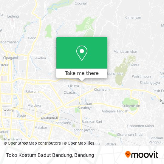 Toko Kostum Badut Bandung map