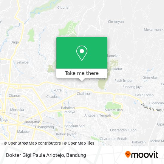 Dokter Gigi Paula Ariotejo map