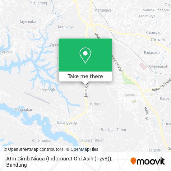 Atm Cimb Niaga (Indomaret Giri Asih (Tzy8)) map