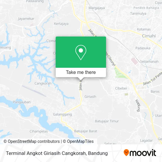 Terminal Angkot Giriasih Cangkorah map