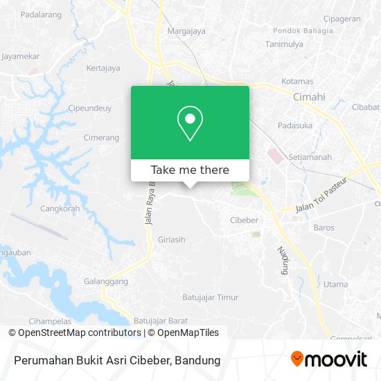 Perumahan Bukit Asri Cibeber map