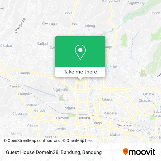 Guest House Domein28, Bandung map