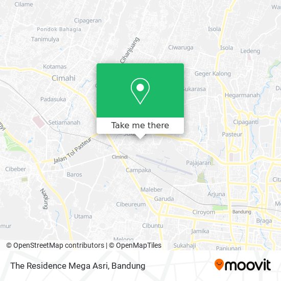 The Residence Mega Asri map