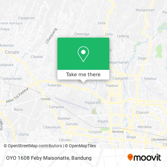 OYO 1608 Feby Maisonatte map