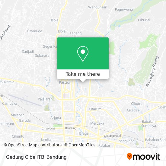 Gedung Cibe ITB map