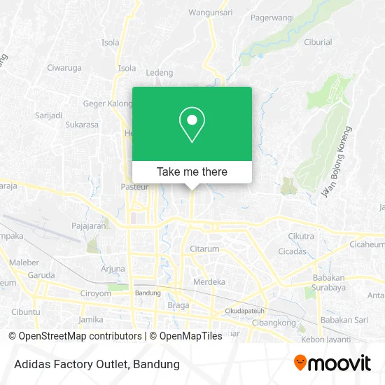 Adidas Factory Outlet map