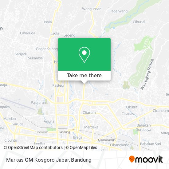 Markas GM Kosgoro Jabar map