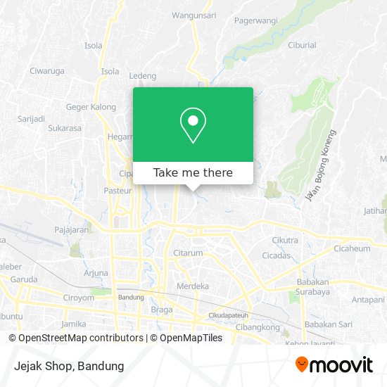 Jejak Shop map