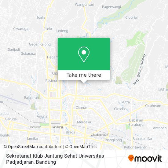 Sekretariat Klub Jantung Sehat Universitas Padjadjaran map