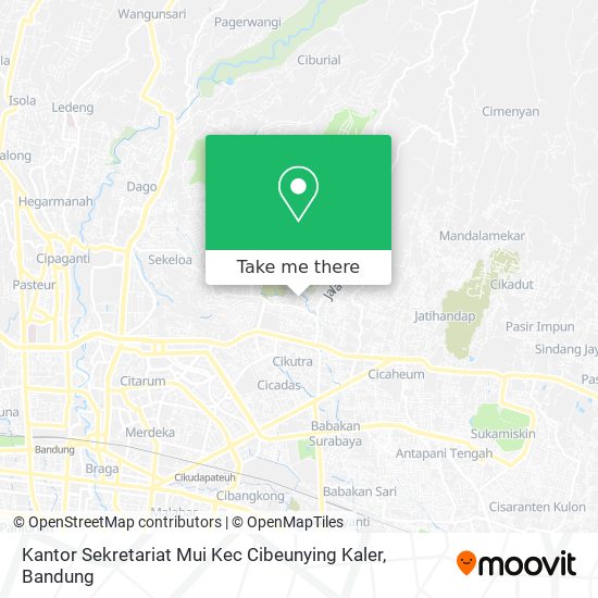 Kantor Sekretariat Mui Kec Cibeunying Kaler map