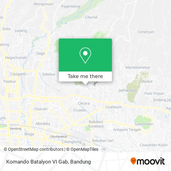 Komando Batalyon VI Gab map