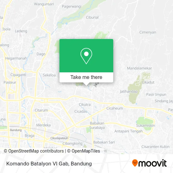 Komando Batalyon VI Gab map
