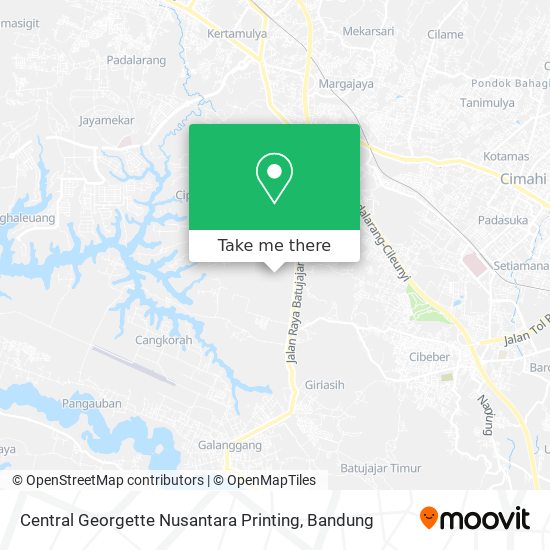 Central Georgette Nusantara Printing map