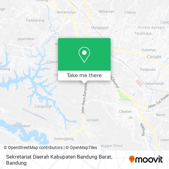 Sekretariat Daerah Kabupaten Bandung Barat map