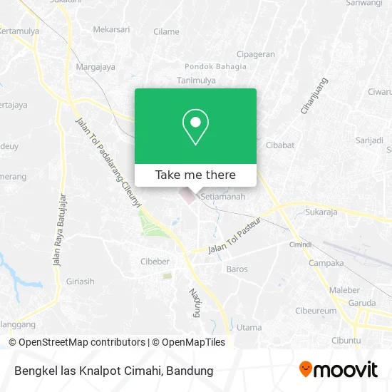 Bengkel las Knalpot Cimahi map