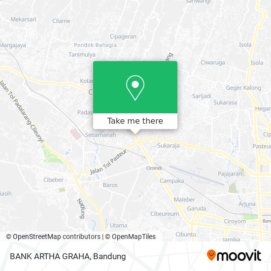 BANK ARTHA GRAHA map